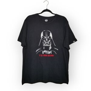 Uniqlo x Star Wars Darth Vader Dark Side black tee shirt XL